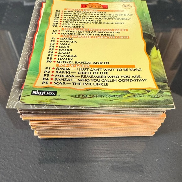 Disney THE LION KING trading cards - Picture 4 of 4